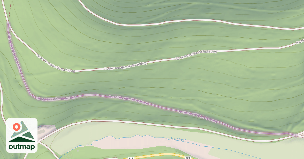 Map of Route Forestière de la Ferme