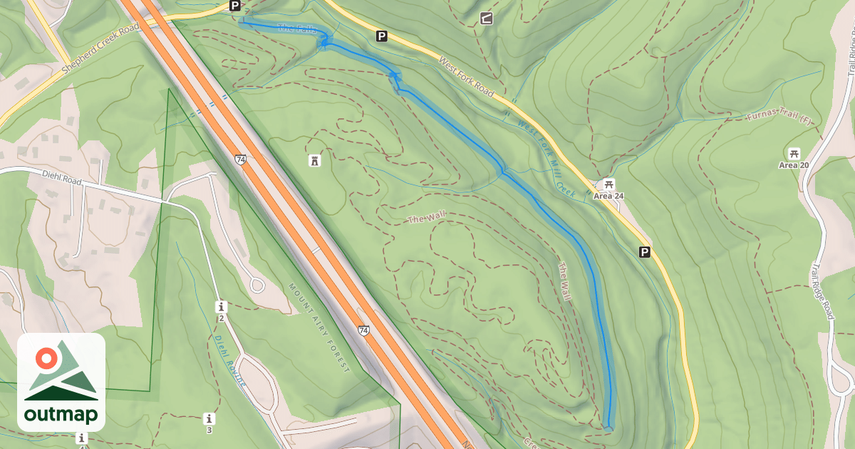 Map of The Falls