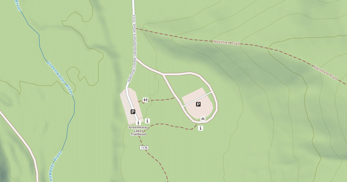 Map preview of GW/NACHES TRAIL PARKING AREA