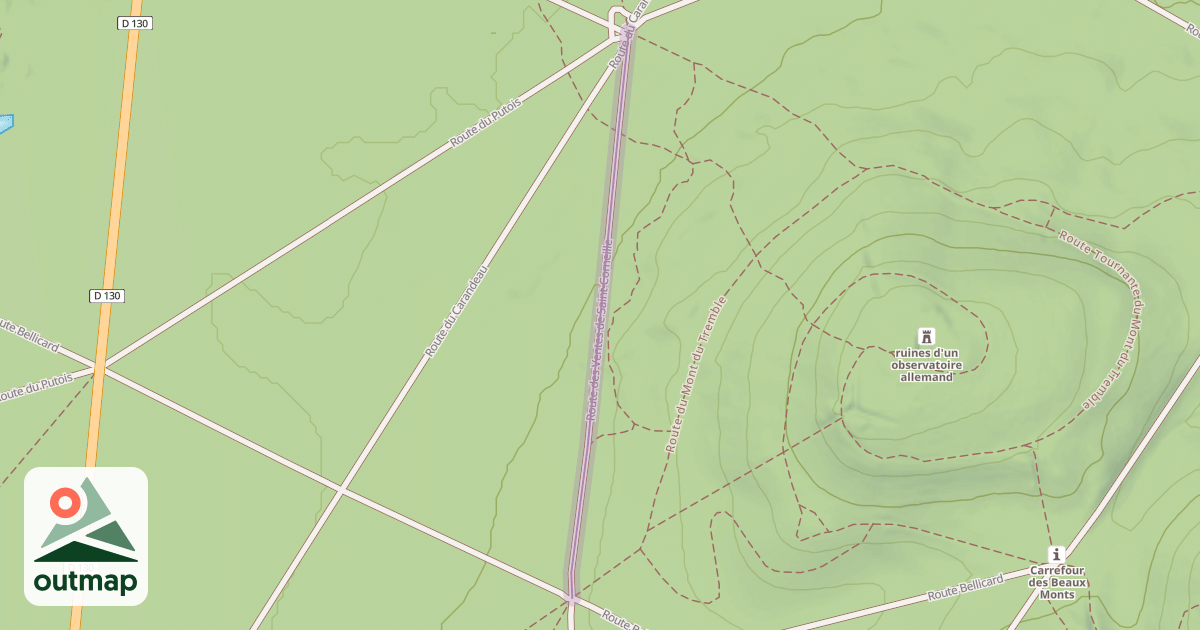 Map of Route des Ventes de Saint-Corneille