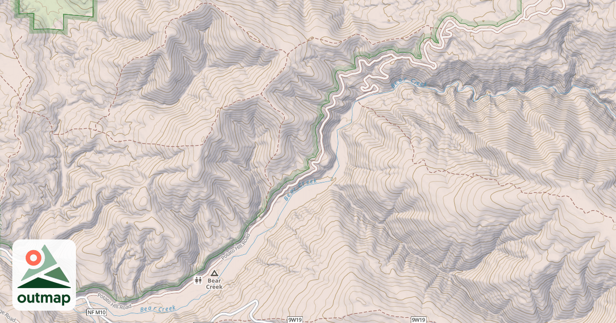 Map of POTATO HILL