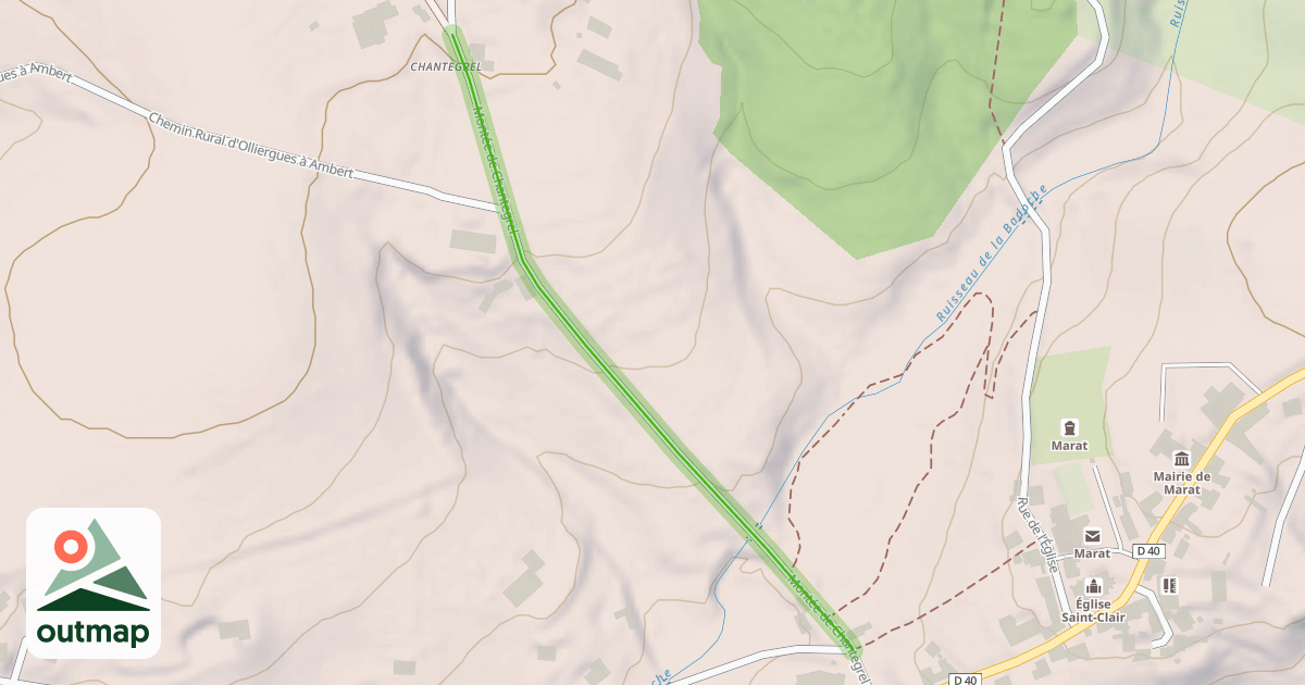 Map of Montée de Chantegrel