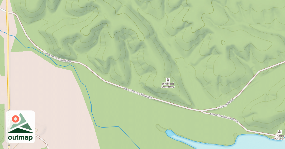 Map of THARPE HOLLOW ROAD