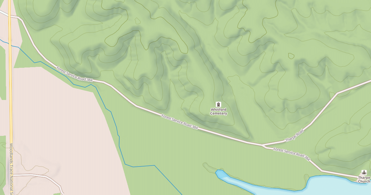 Map preview of THARPE HOLLOW ROAD