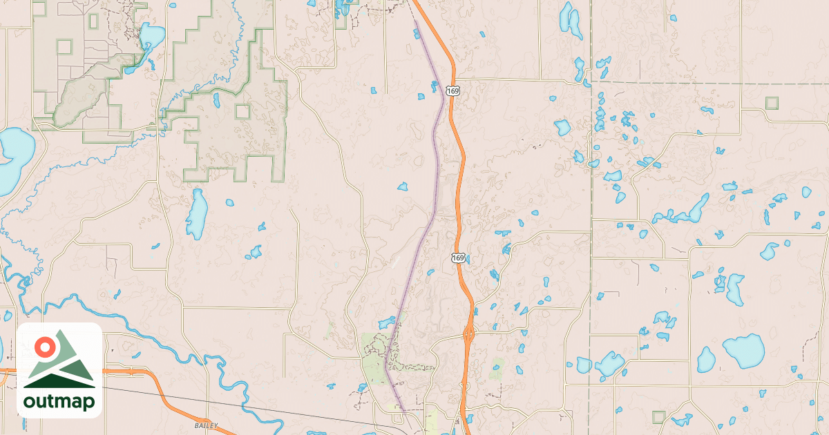 Map of Great Northern Trail