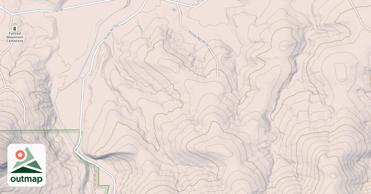 Map of USFS Motor Vehicle Use Map Roads {4FE30394-A28E-44F0-8635-C89F3A444C1D}