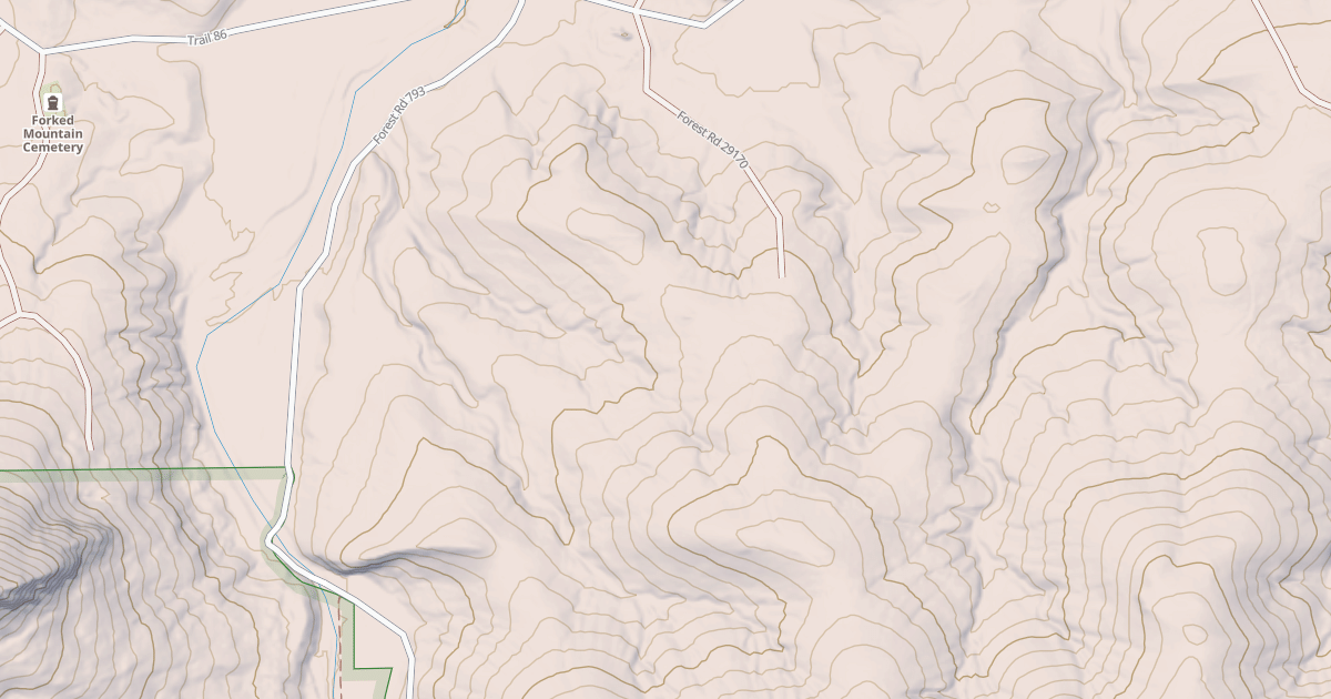 Map preview of USFS Motor Vehicle Use Map Roads {4FE30394-A28E-44F0-8635-C89F3A444C1D}