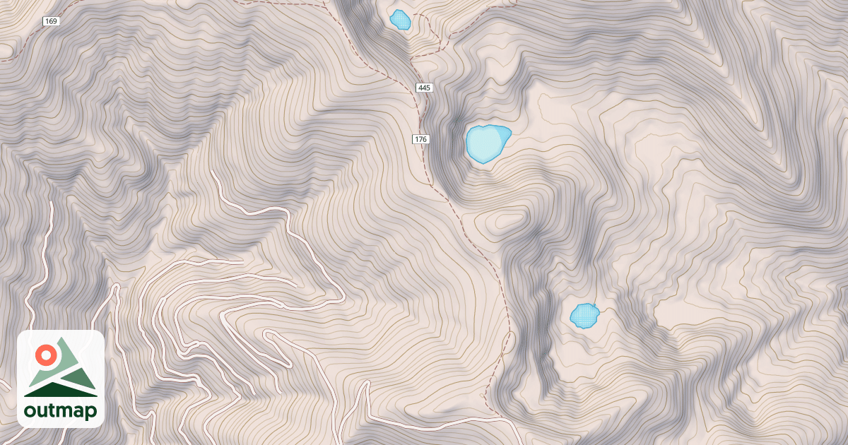 Map of FLAT MOUNTAIN