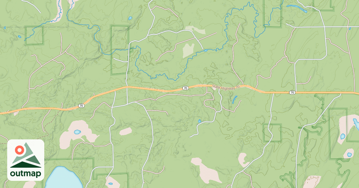Map of Forest County Snowmobile