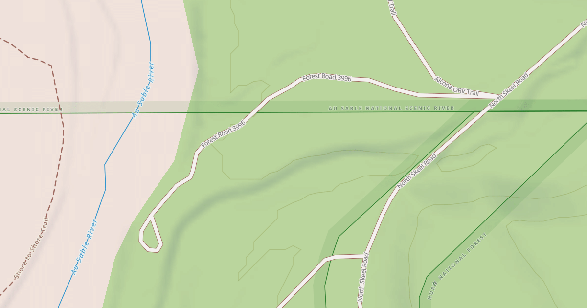 Map preview of AU SABLE RIVER CAMPSITE 1