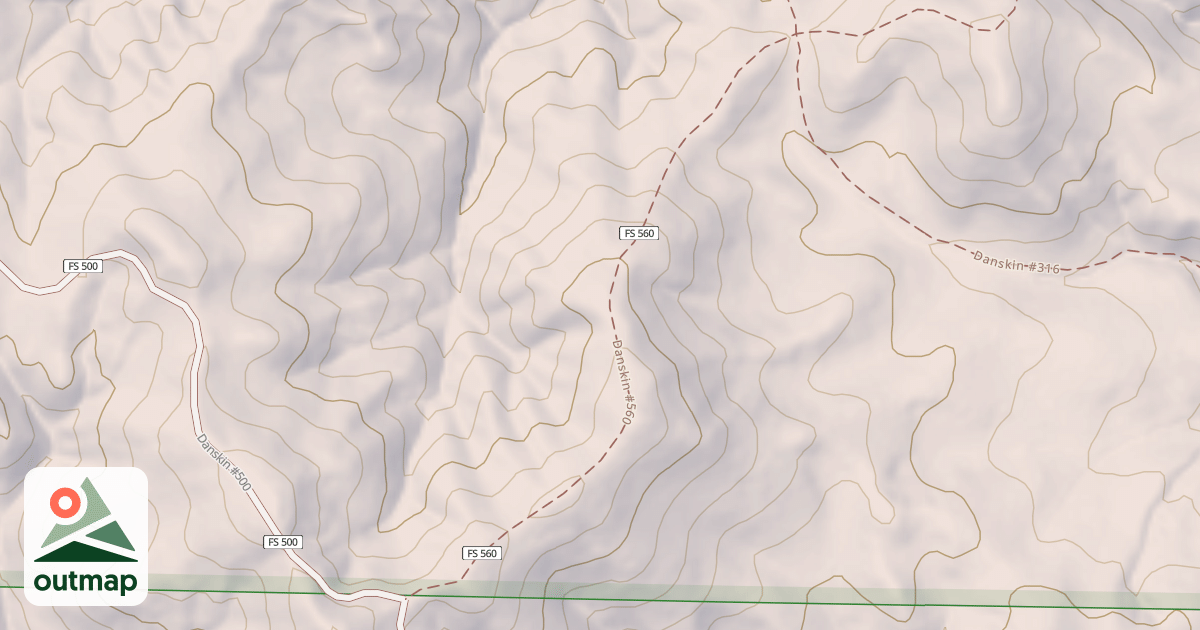 Map of Danskin #560