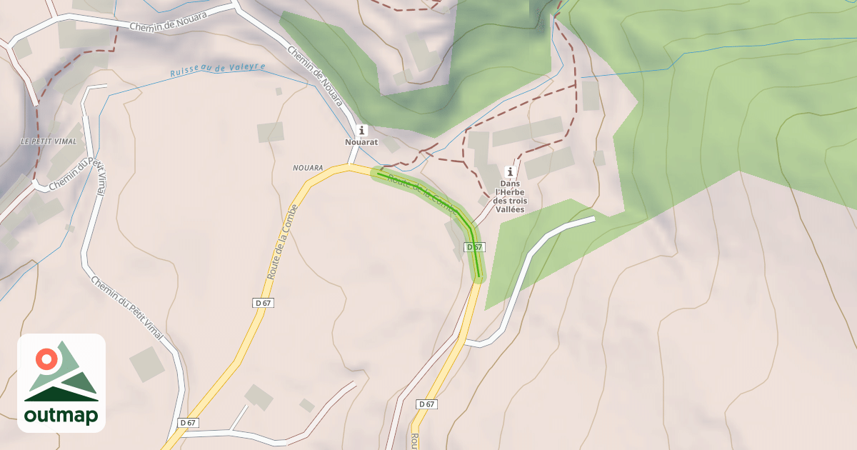 Map of Route de la Combe