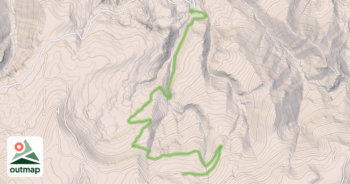 Map of Orchid Gulch Trail