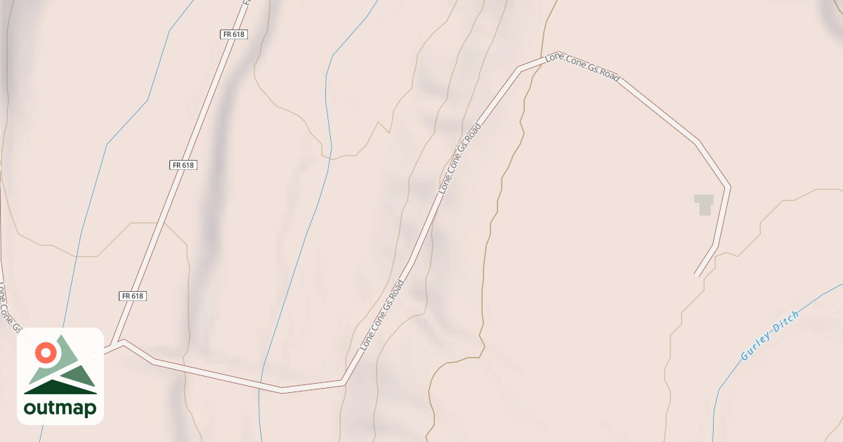 Map of LONE CONE GS
