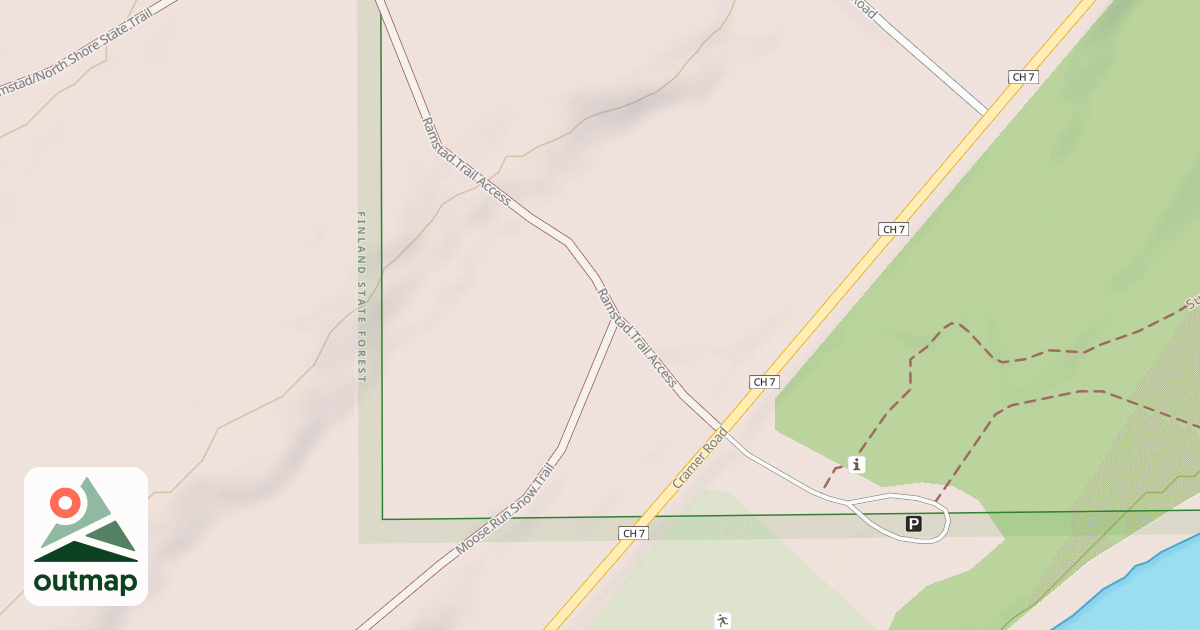 Map of Moose Run Trail