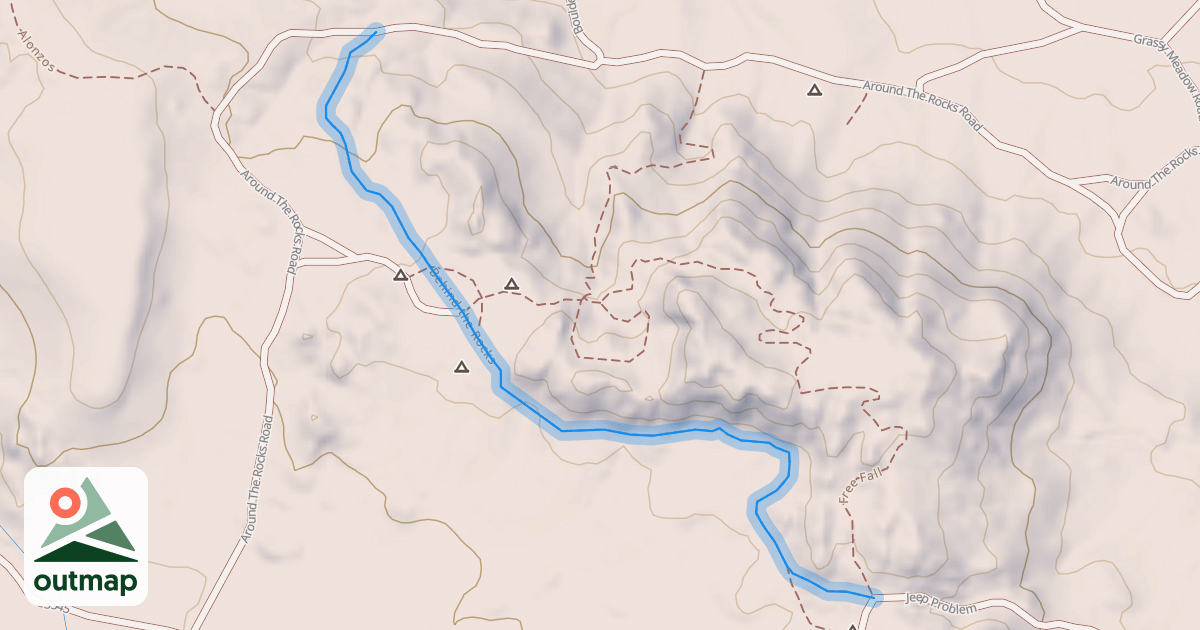 Map of Behind the Rocks