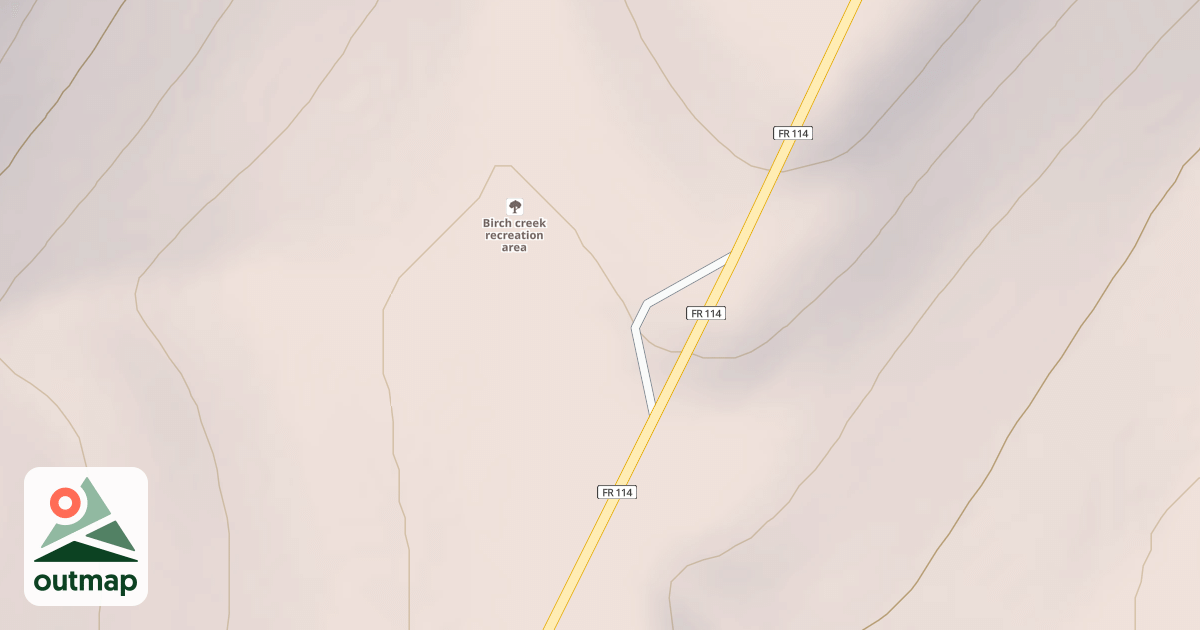 Map of BIRCH CREEK CAMPGROUND