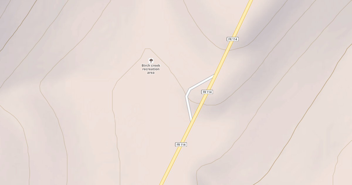Map preview of BIRCH CREEK CAMPGROUND