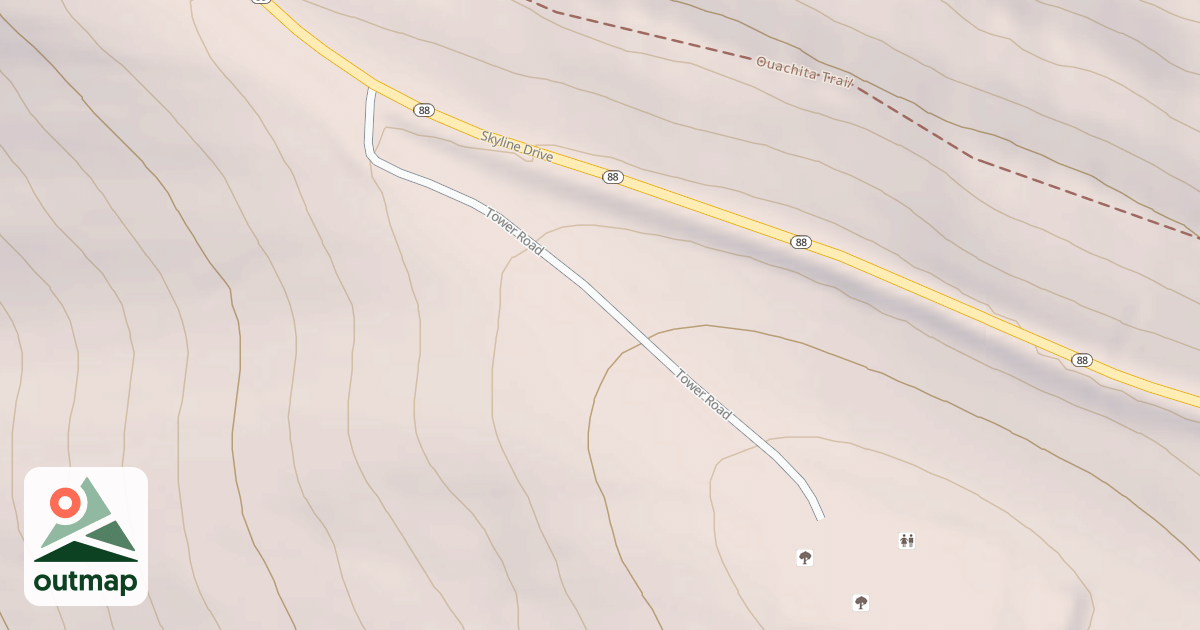 Map of RICH MTN RECREATION AREA