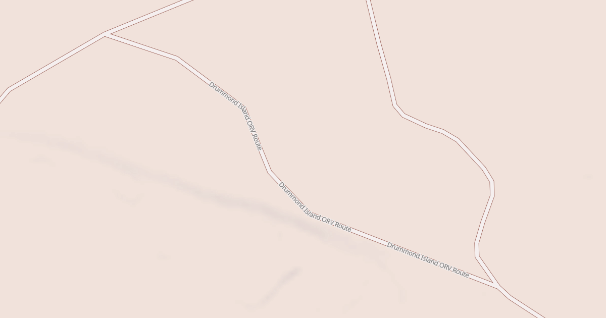 Map preview of Drummond Island Route