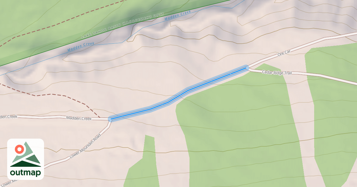Map of Lower Mountain Road
