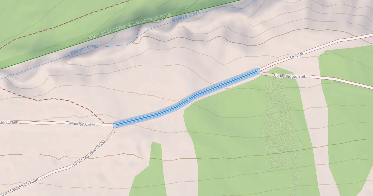 Map preview of Lower Mountain Road