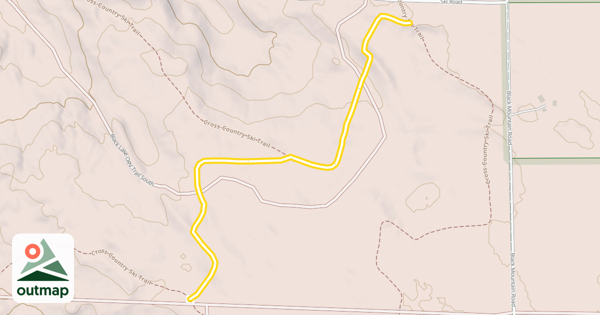 Map of Cross-Country Ski Trail