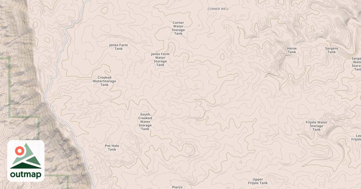 Map of CROOKED CANYON