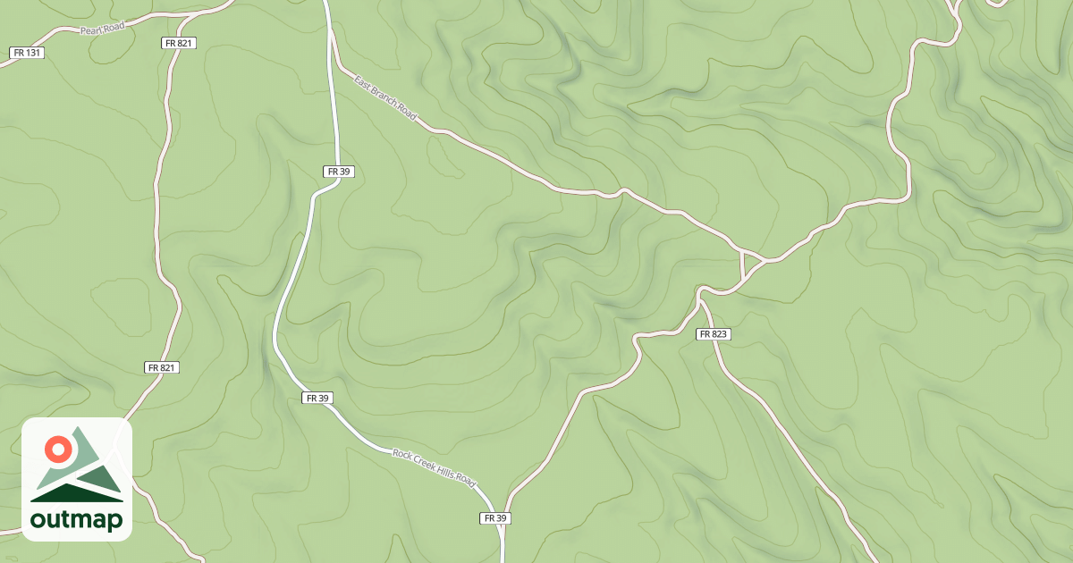 Map of EAST BRANCH