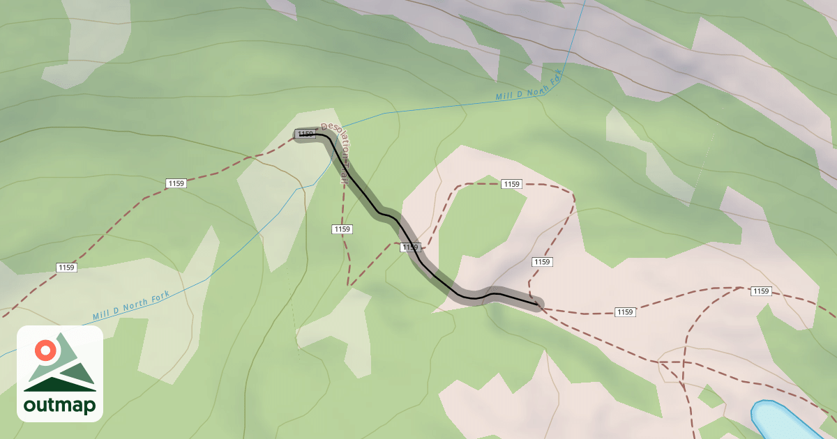 Map of Desolation Trail