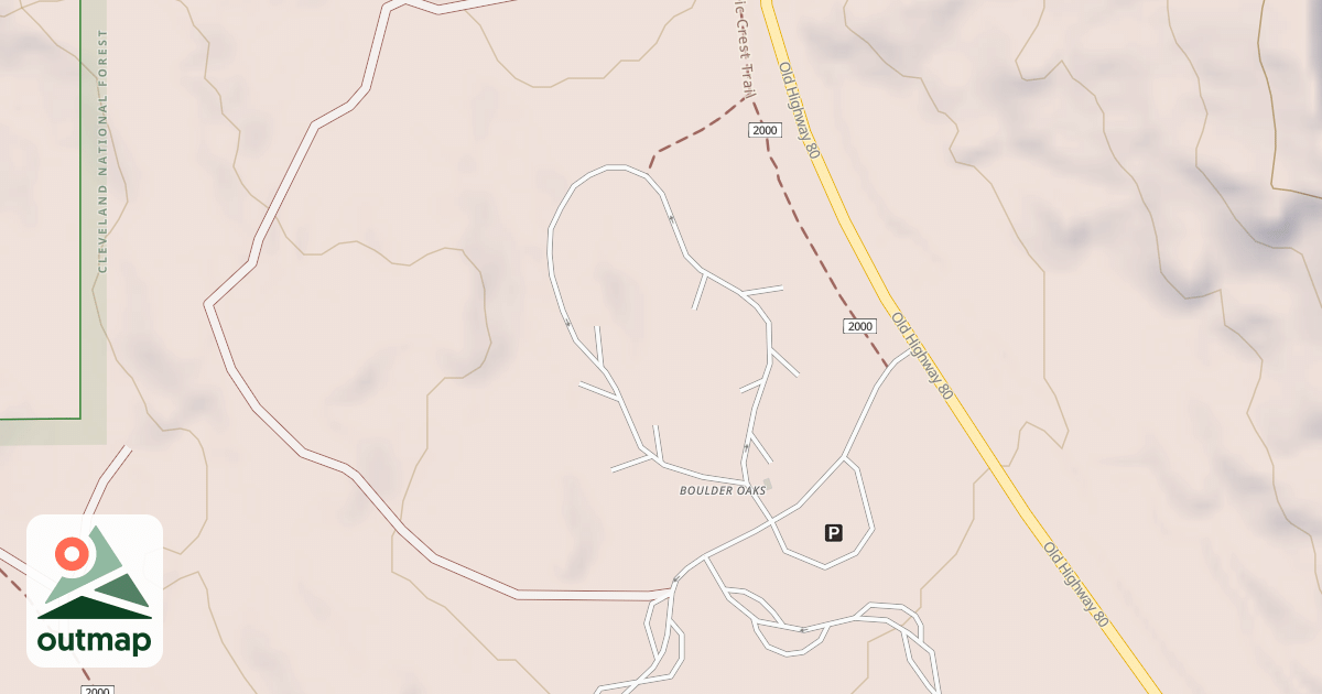 Map of BOULDER OAKS A