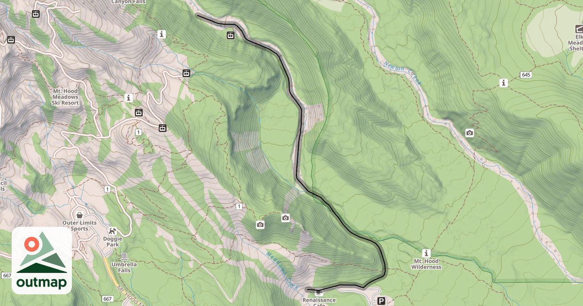 Map of Heather Canyon Runout