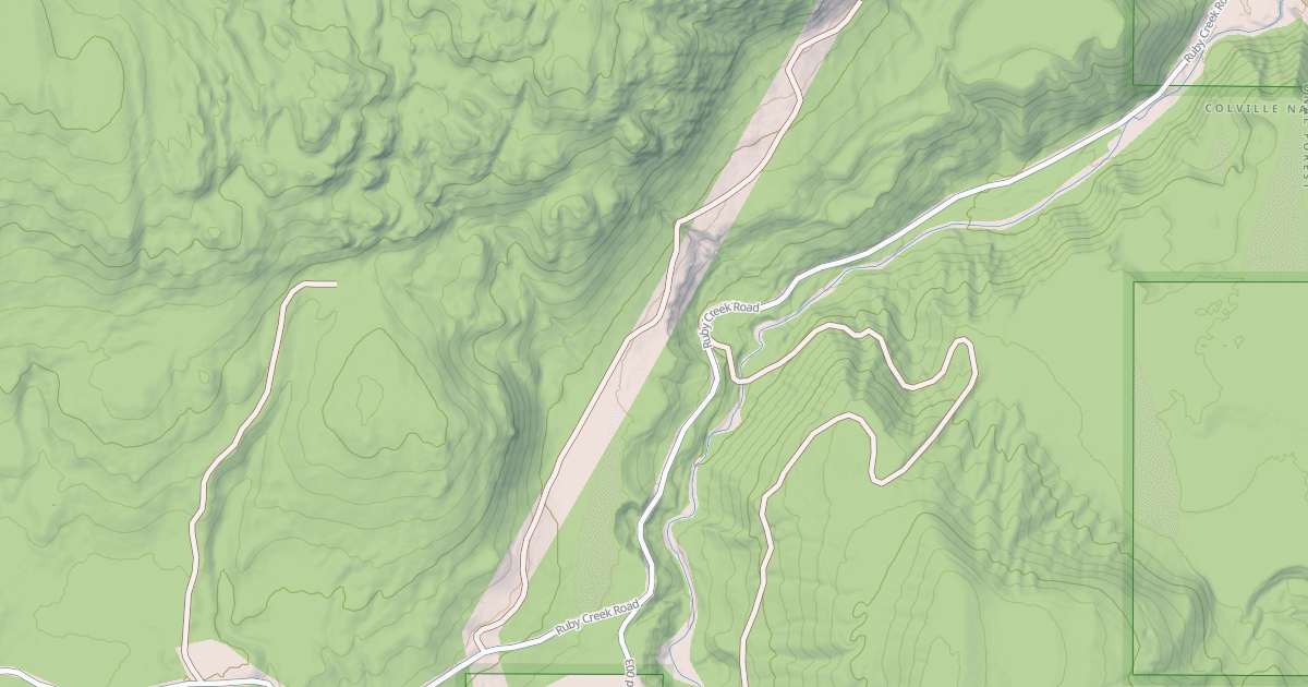 Map preview of RUBY CREEK