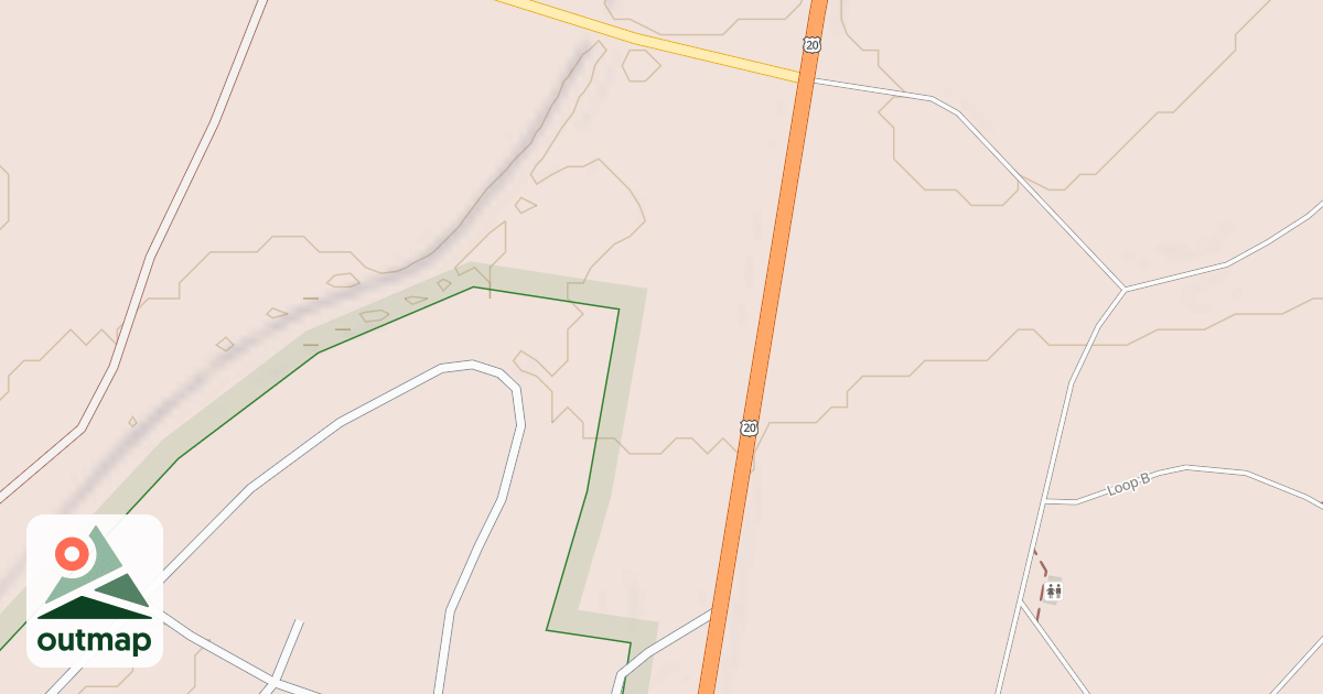 Map of Ponds Trail A