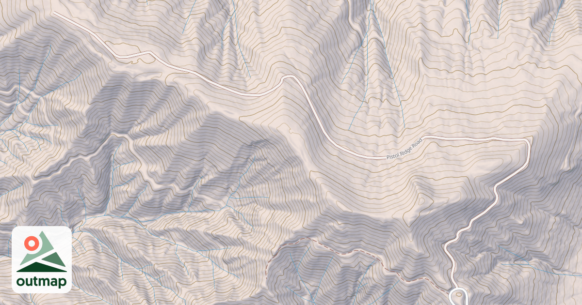 Map of PISTOL RIDGE