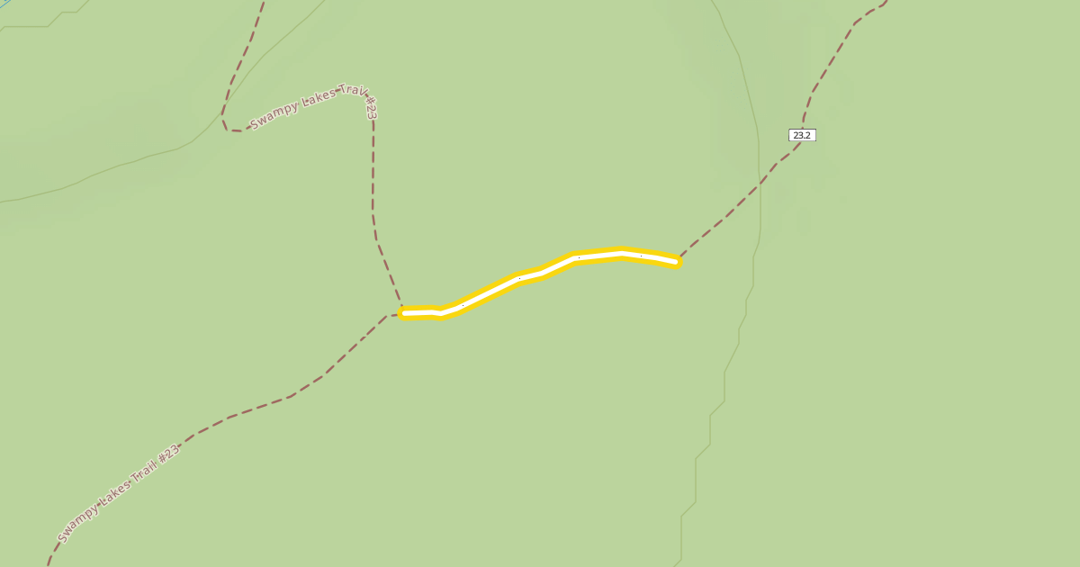 Map preview of Swampy Loop Trail #23.2