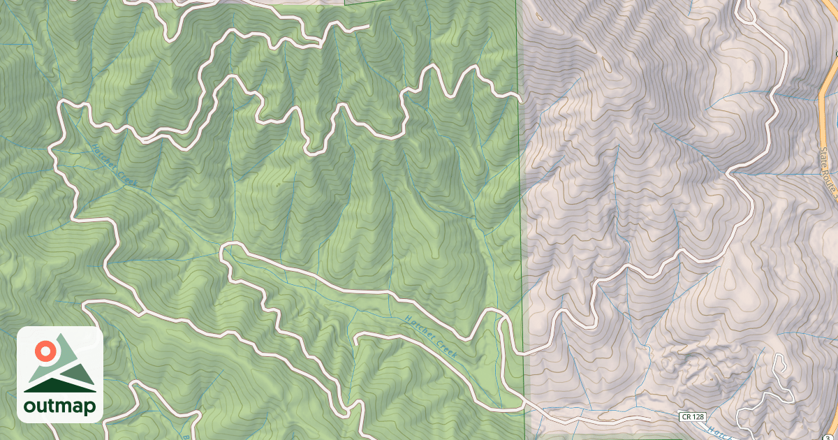 Map of DEADHORSE CREEK