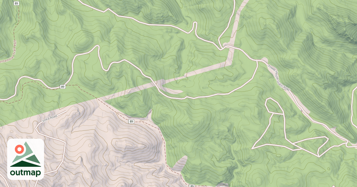 Map of BRUSH CREEK