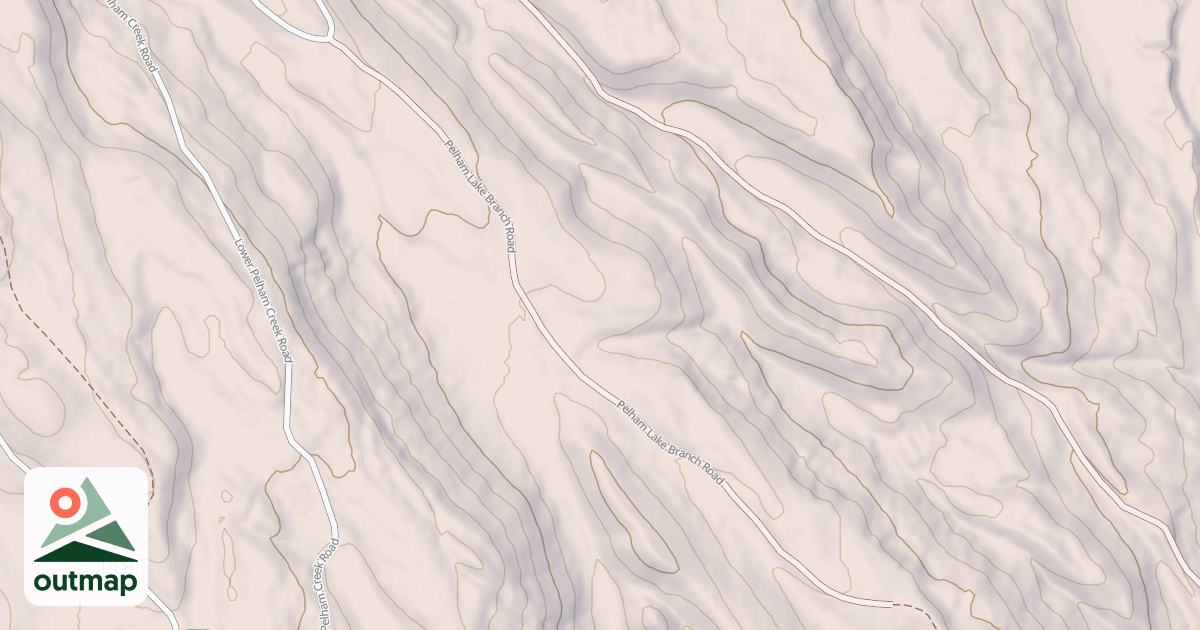 Map of PELHAM LAKE BR.