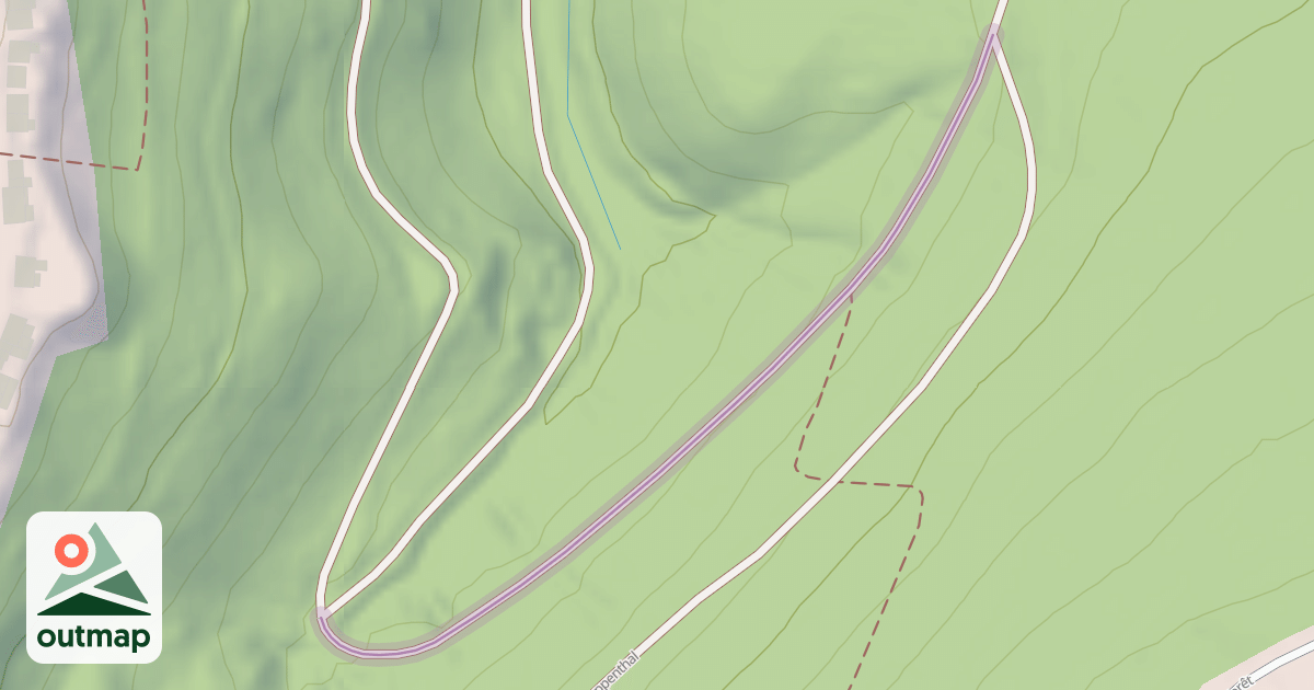 Map of Route Forestière du Krappenthal