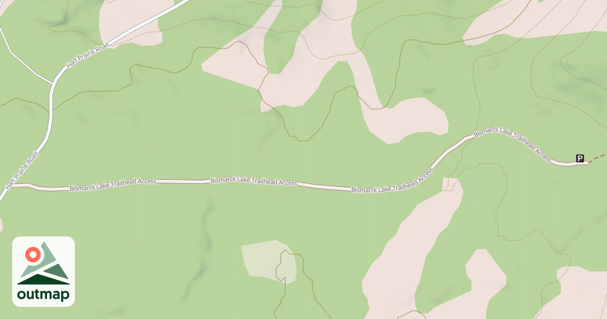 Map of BISMARCK LAKE TH