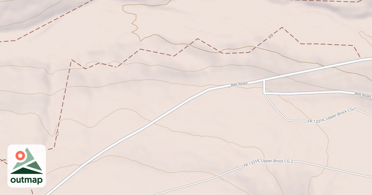 Map of BROCK CREEK #20