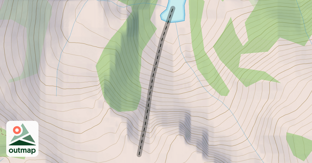 Map of Brandywine Couloir