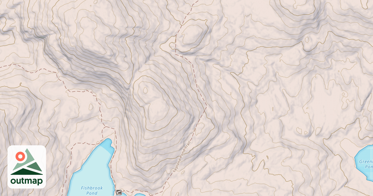 Map of Fishbrook Pond East Shore Trail