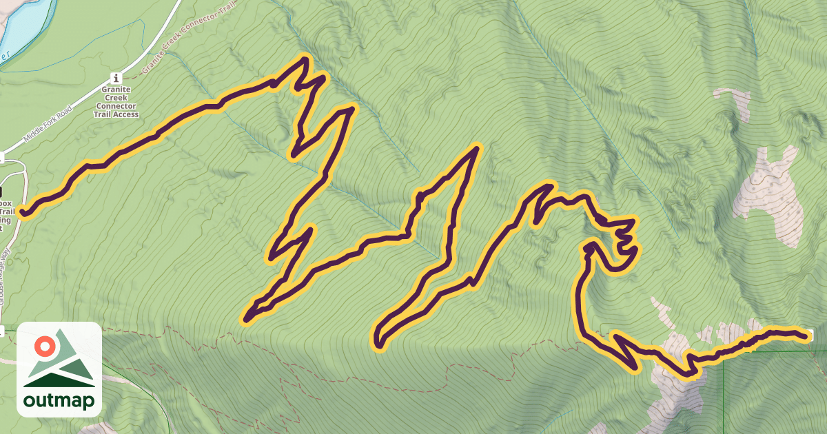 Map of Mailbox Peak Trail