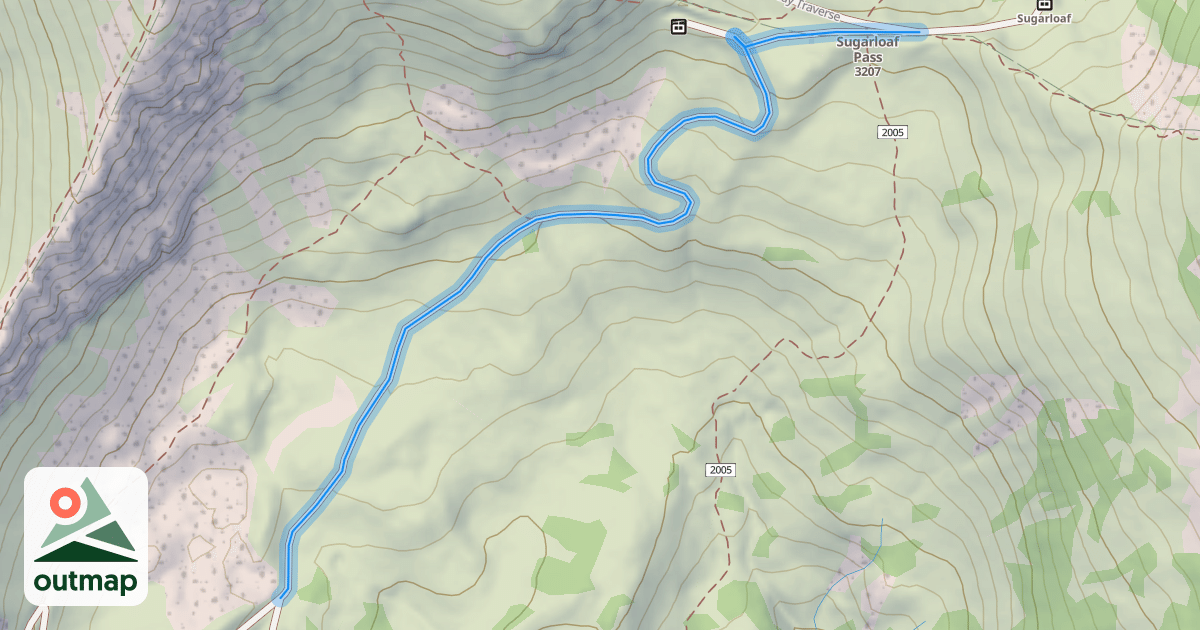 Map of Sugarloaf Connector Road