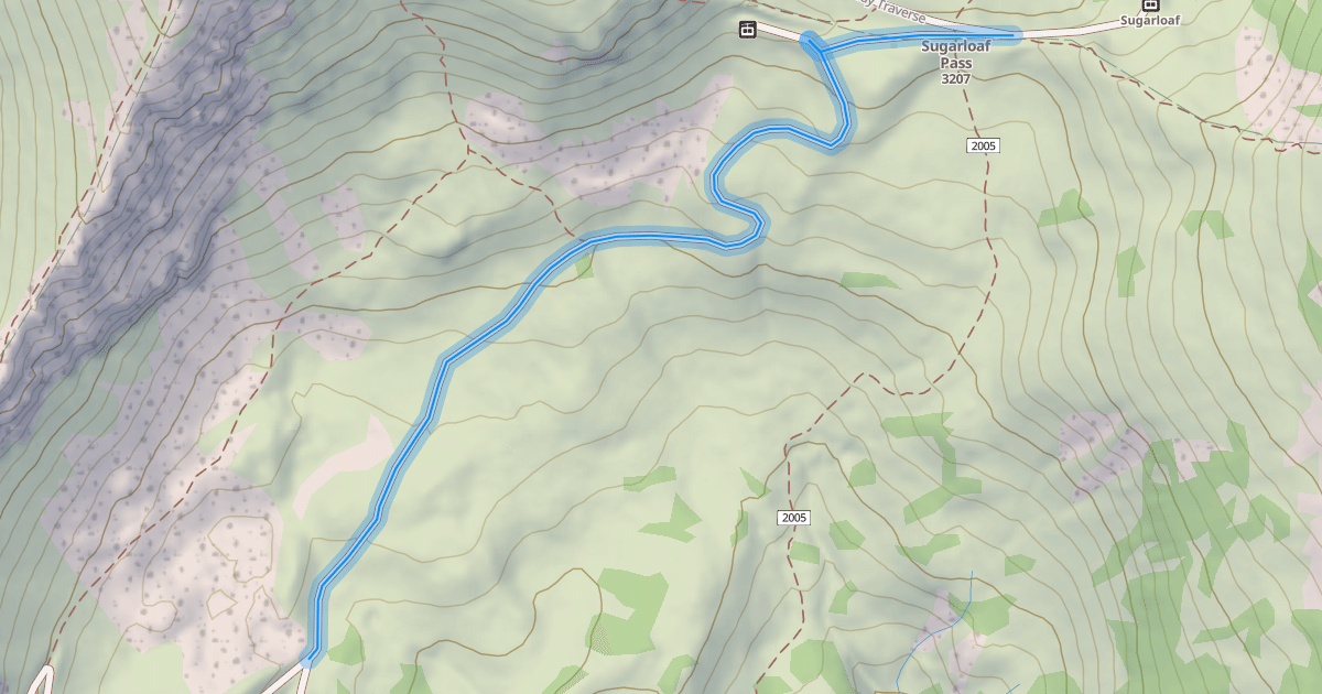 Map preview of Sugarloaf Connector Road