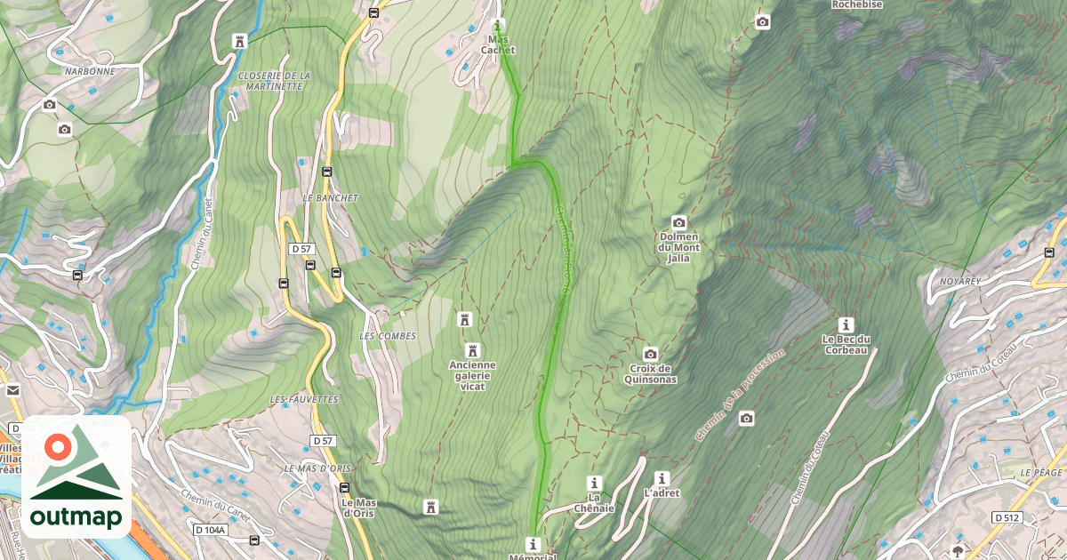 Map of Chemin du Plomb