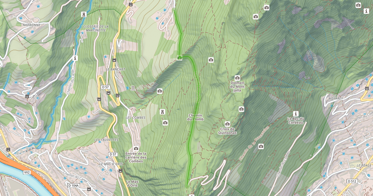 Map preview of Chemin du Plomb
