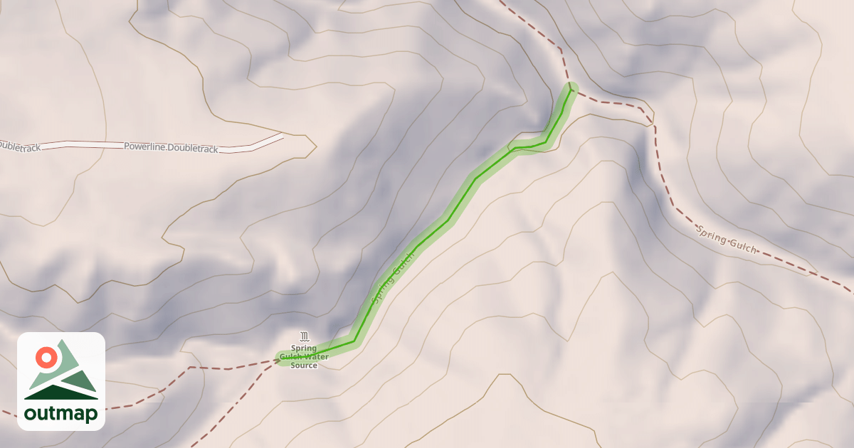Map of Spring Gulch